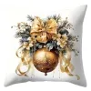 Christmas decorative throw pillows, festive atmosphere home soft furnishings, plush cushions Item Picture